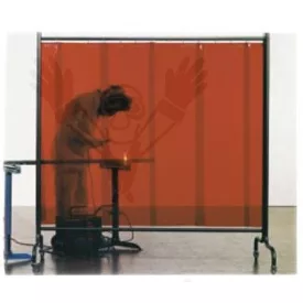   Lansflex védőfüggöny 66944 hegesztési terület elkülönítésére, 2,1 x 2 m, keret, fékezhető kerekek