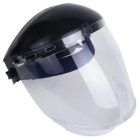 VISIFLEX víztiszta polikarbonát/ABS arcvédő állvédővel	