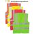70265,  Fluo jólláthatósági mellény (70262 modell), 2 kereszt, 1 hosszanti csík, sárga