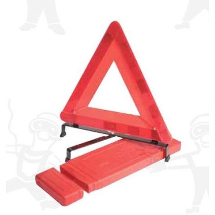 Közúti elakadásjelző háromszög fémtalppal, tokban 70295-ös