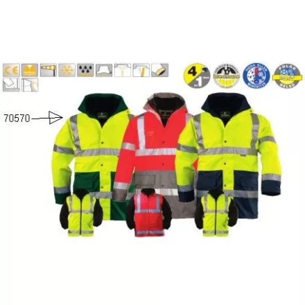 FLUO PE 4/1 sárga/zöld