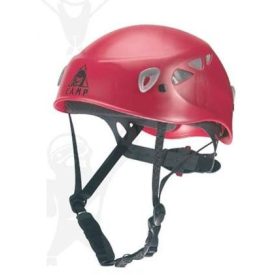   Camp hegymászósisak fémhálós szellőzőnyílásokkal, négy ponton rögzített, piros színű 71530-as