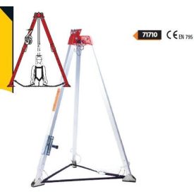   Csörlős háromlábú, teleszkópos, aluminium mentőálvány C71710