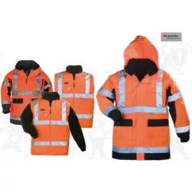   FLUO PU 4/1 narancs/fekete, szellőző Breathane 7AIRO, Jólláthatósági