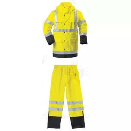 Hi-way fluo Pes esőruha, sárga/fekete 7HWSY Jólláthatósági