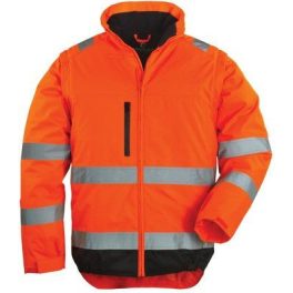 Többfunkciós Hi-Viz télikabát