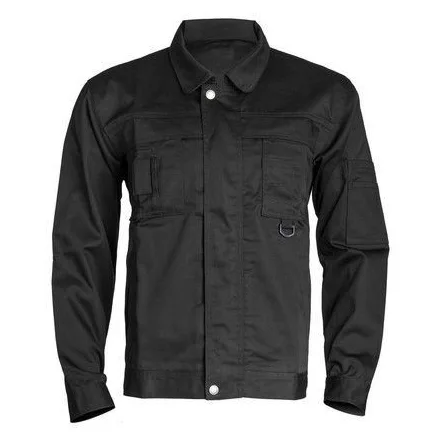 Class kabát, cipzáras plusz patentos, 8 zseb,  plusz derékon hátsó nagy rekesz, fekete színben - S