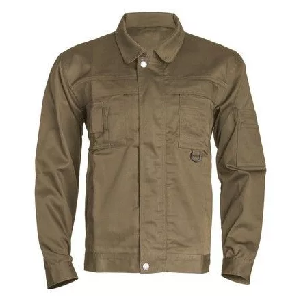 Class kabát, cipzáras plusz patentos, 8 zseb,  plusz derékon hátsó nagy rekesz, Barna színben