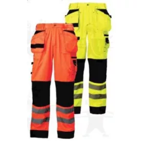   Xtra deréknadrág narancs/fekete kopásálló térd és boka, 11 zseb 8PXOP,