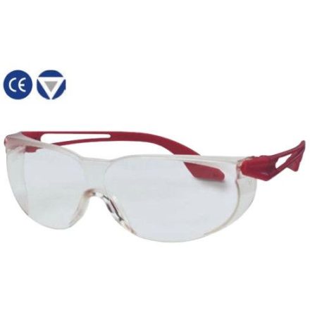 Uvex védőszemüveg, állítható dőlésszögű, kívül-belül karcmentes víztiszta