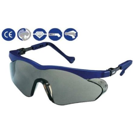 Uvex Védőszemüveg sötétített, füstszínű, páramentes, oldalvédős lencse (HC-AF)