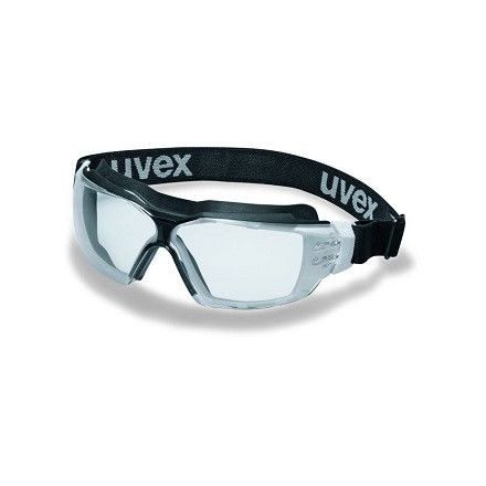 9309275, UVEX PHEOS CX2 SONIC FEKETE/FEHÉR SZÍNŰ GUMIPÁNTOS VÍZTISZTA LENCSÉVEL (9309275)