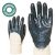 Pamutra mártott kék nitril szellőző hátú munkavédelmi kesztyű,