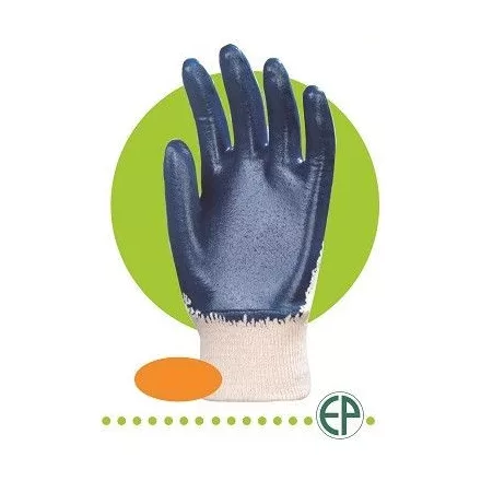 9429 ultralight tenyéren mártott kék NITRIL Coverguard munkavédelmi kesztyű