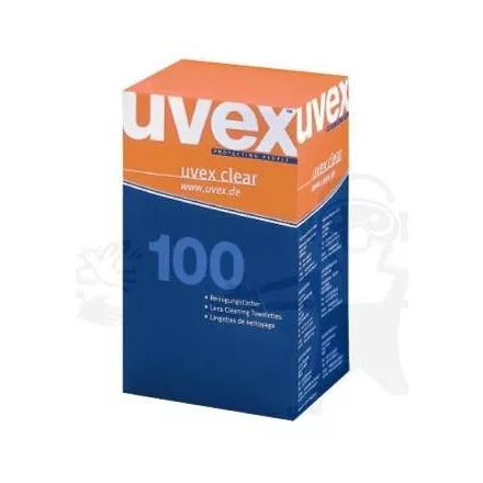 9963000, Uvex előnedvesített tisztító kendő minden lencséhez, 100 db U9963000-ás