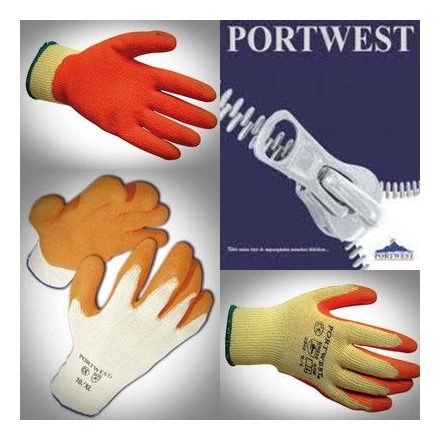 Mártott latex kesztyű A100 normál fazon,zöld-fekete színben