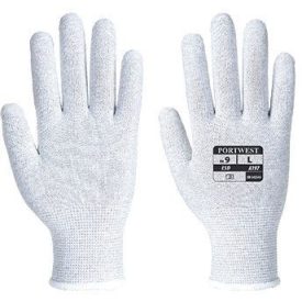   A197 Portwest Bevonat nélküli ESD munkavédelmi kesztyű Szürke