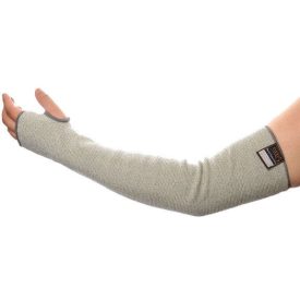   A691 Portwest Vágásbiztos és hőálló munkavédelmi alkarvédő, 56cm. D szintű vágásbiztosságot garantáló, ugyanakkor hőálló alkarvédő.