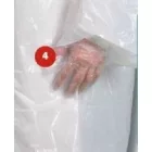 PE kesztyű (érdesített) Egyszerhasználatos