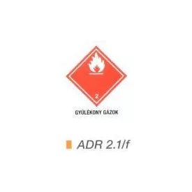 Gyúlékony gázok ADR 2.1/f