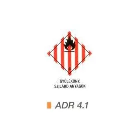 Gyúlékony, szilárd anyag ADR 4.1