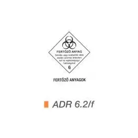 Fertözö anyag ADR 6.2/f