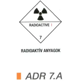 Radioaktív anyag ADR 7.A