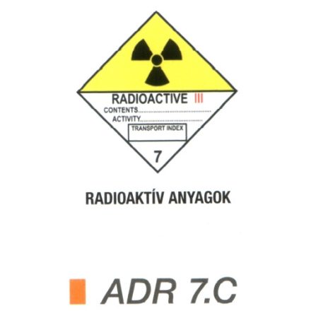 Radioaktív anyag ADR 7.C