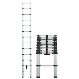   9 fokú, összecsukható teleszkóp létra, 280/88 cm, alumínium (csak testhevederrel)