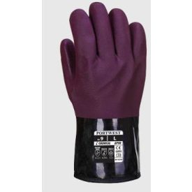   AP90 Portwest Chemtherm munkavédelmi kesztyű, Vegyszerálló, Polár béléssel és dupla tenyér bevonattal