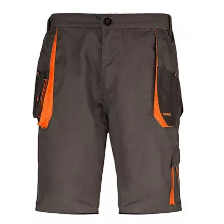ARTM_Classic_short CLASSIC Munkavédelmi Rövidnadrág, szürke/narancs