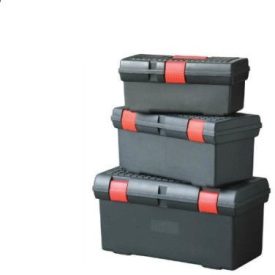   Szerszámtartó doboz, felül nyíló, erős műanyag,41x21x19 cm