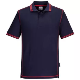   B218 Portwest Essential kéttónusú munkavédelmi pólóing Navy/Piros XL