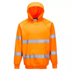   B304ORR4XL, Jól láthatósági, kapucnis pulóver B304, normál fazon narancssárga színben