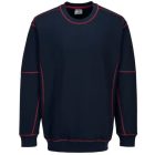 B318 Portwest Essential kéttónusú pulóver Navy/Piros XXL