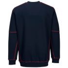B318 Portwest Essential kéttónusú pulóver Navy/Piros XXL
