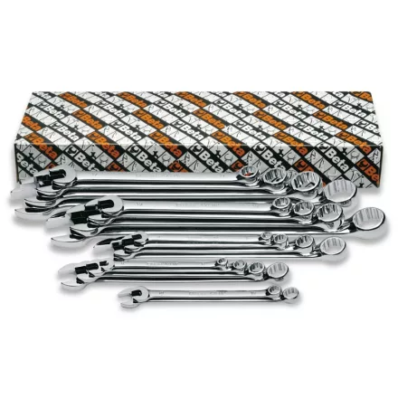 42LMP/S18  18 részes hosszú csillag-villáskulcs szerszám készlet