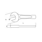 58 Ütővilláskulcs, horganyzott 24