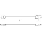 88 kettős egyenes extrahosszú sokszögkulcs 8x10