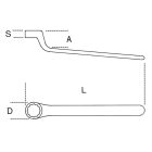 89MQ/6 Egyoldalas csillagkulcs