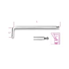 96BPC 1,5 mm Hajlított gömbfejű imbuszkulcs, krómozott