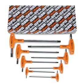   96T/AS8 8 darabos hatlapfejű mm Hajlított külső kulcs markolattal 