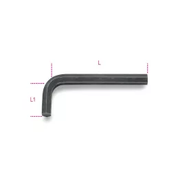 96AS ½ mm Hajlított imbuszkulcs, barnított