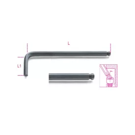 96BP 8 mm Hajlított gömbfejű imbuszkulcs, barnított