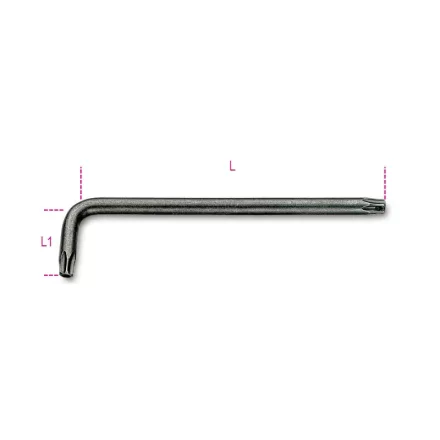 97RTx 20 mm Hajlított Tamper Resistant Torx® imbuszkulcs