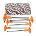 97TTx/S6 T-szárú Torx®-imbuszkulcs készlet,  műanyag markolattal, krómozott,  fekete hegyek