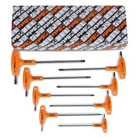 97TTx/S 8 darabos mm Hajlított csavarhúzó készlet markolattal Torx® csavarokhoz 
