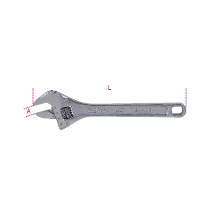 111E 450 Állítható villáskulcs skálával, krómozott