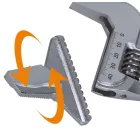 111ER 200 Állítható villáskulcs megfordítható pofával, skálával, krómozott