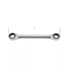 195AS Egyenes racsnis csillagkulcs, krómozott 5/16x3/8